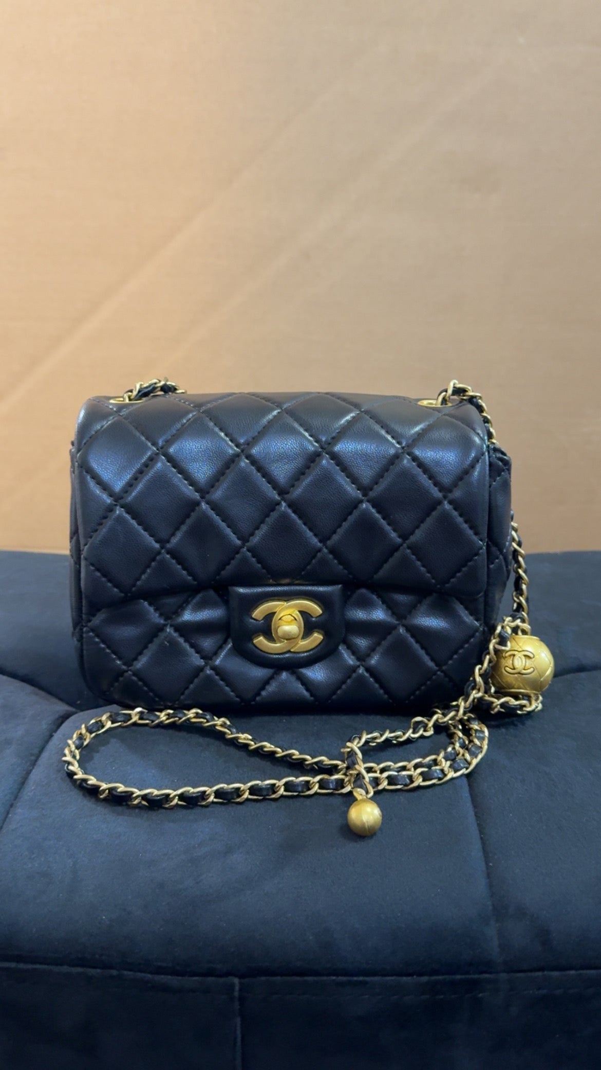CC mini classic Italian lambskin