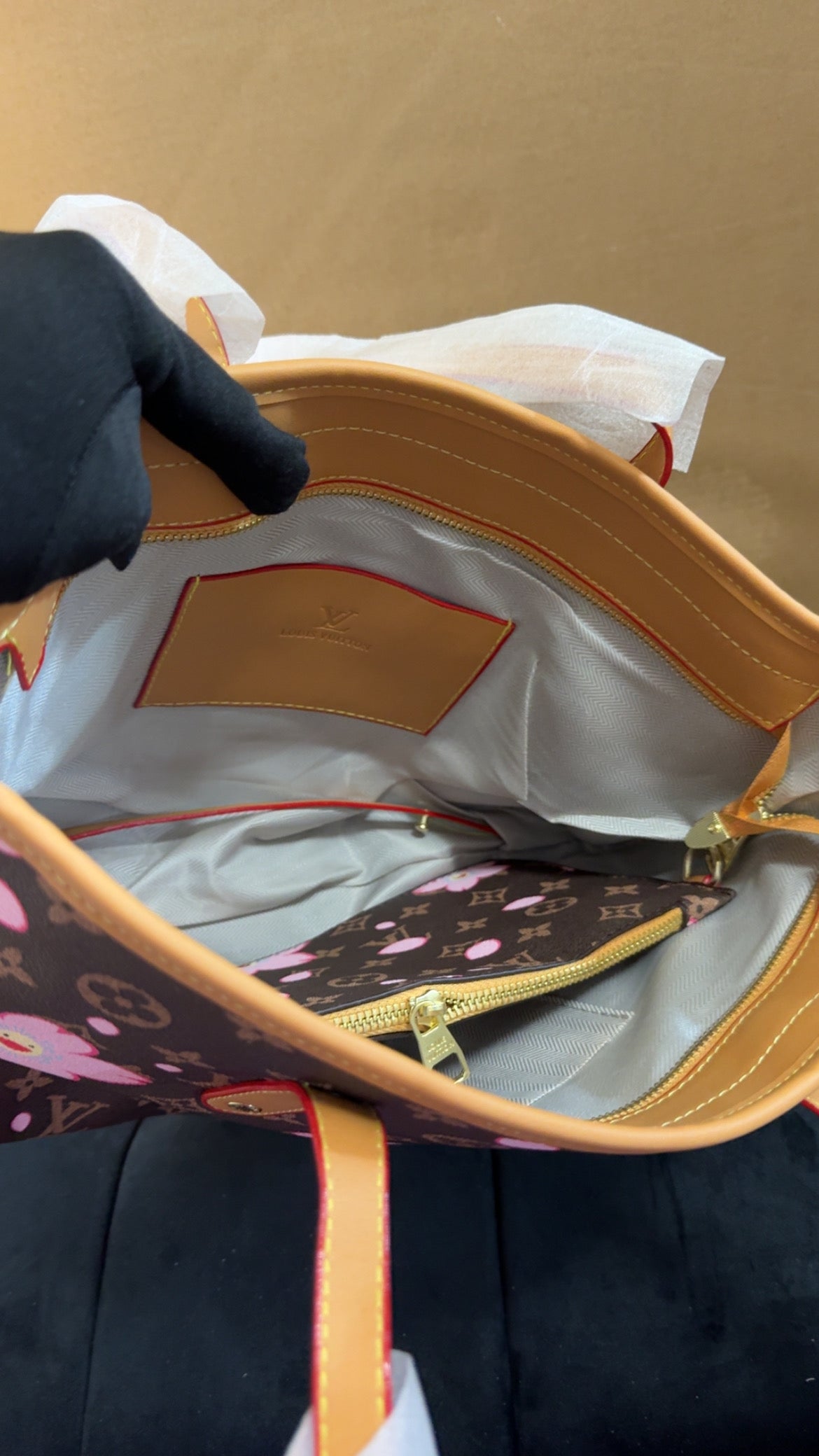 Lu neverfull MM brown/flower