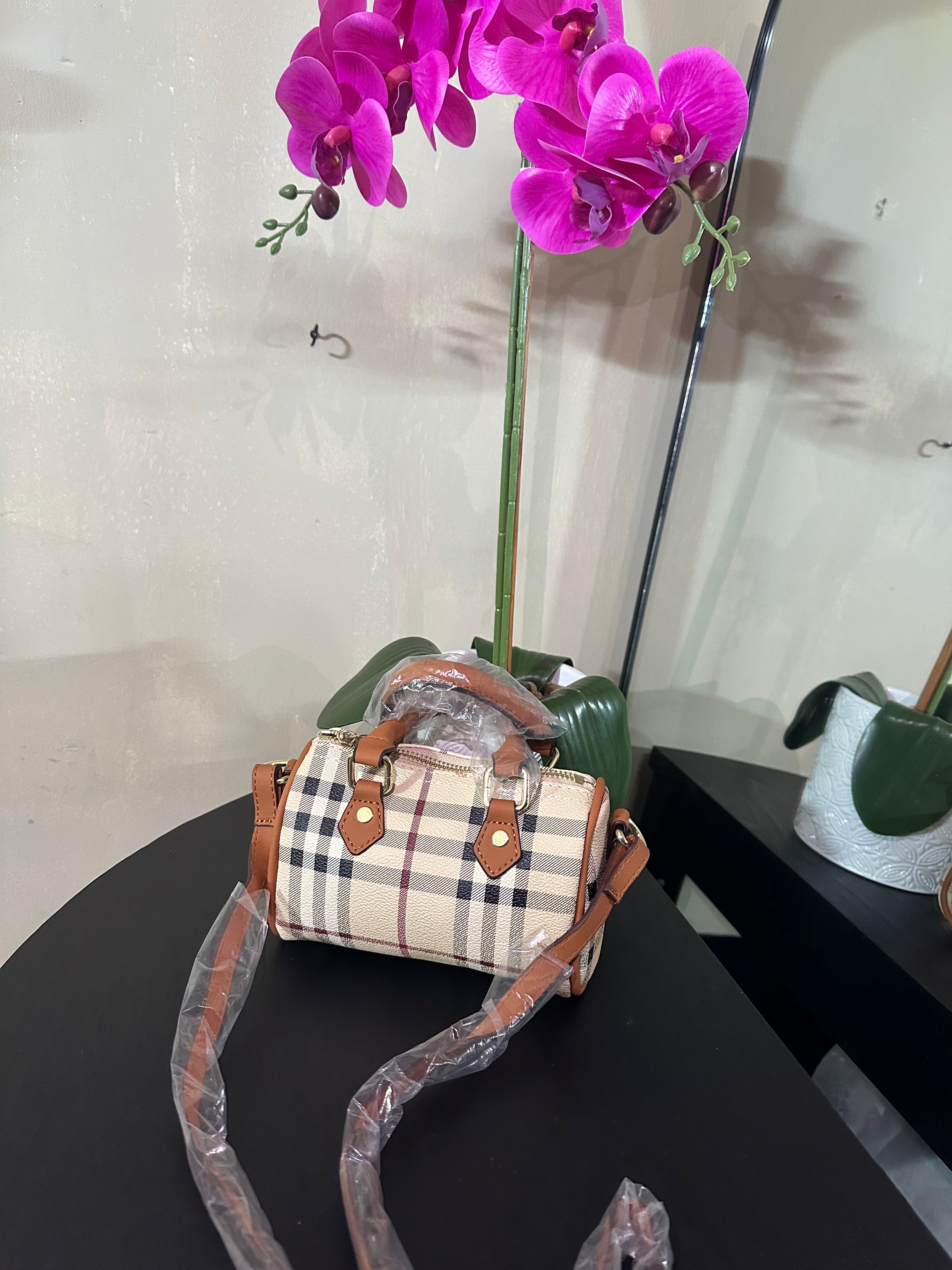 BB check mini purse