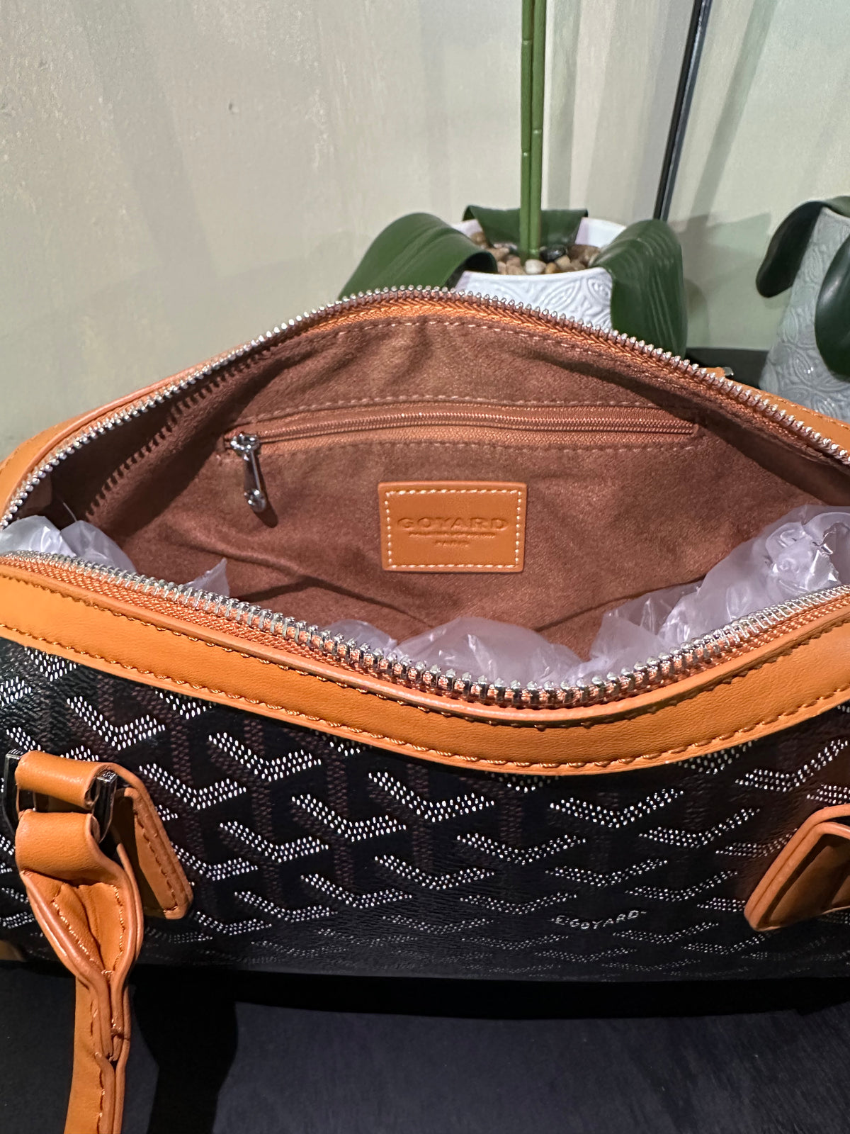 Goyard purse black/brown