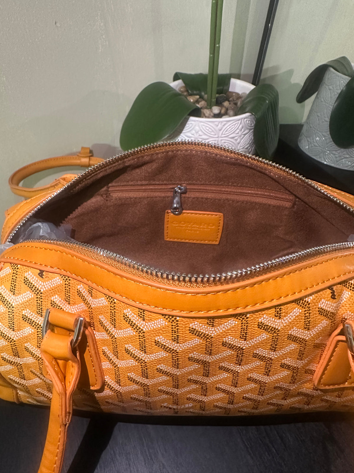 Goyard purse gold