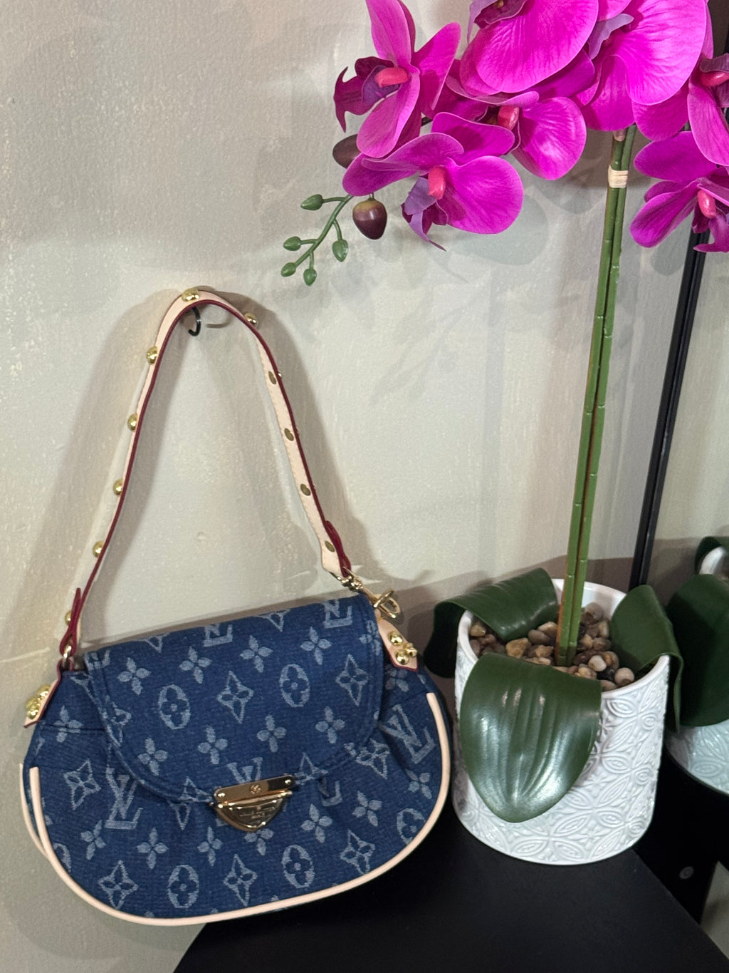 Denim monogram