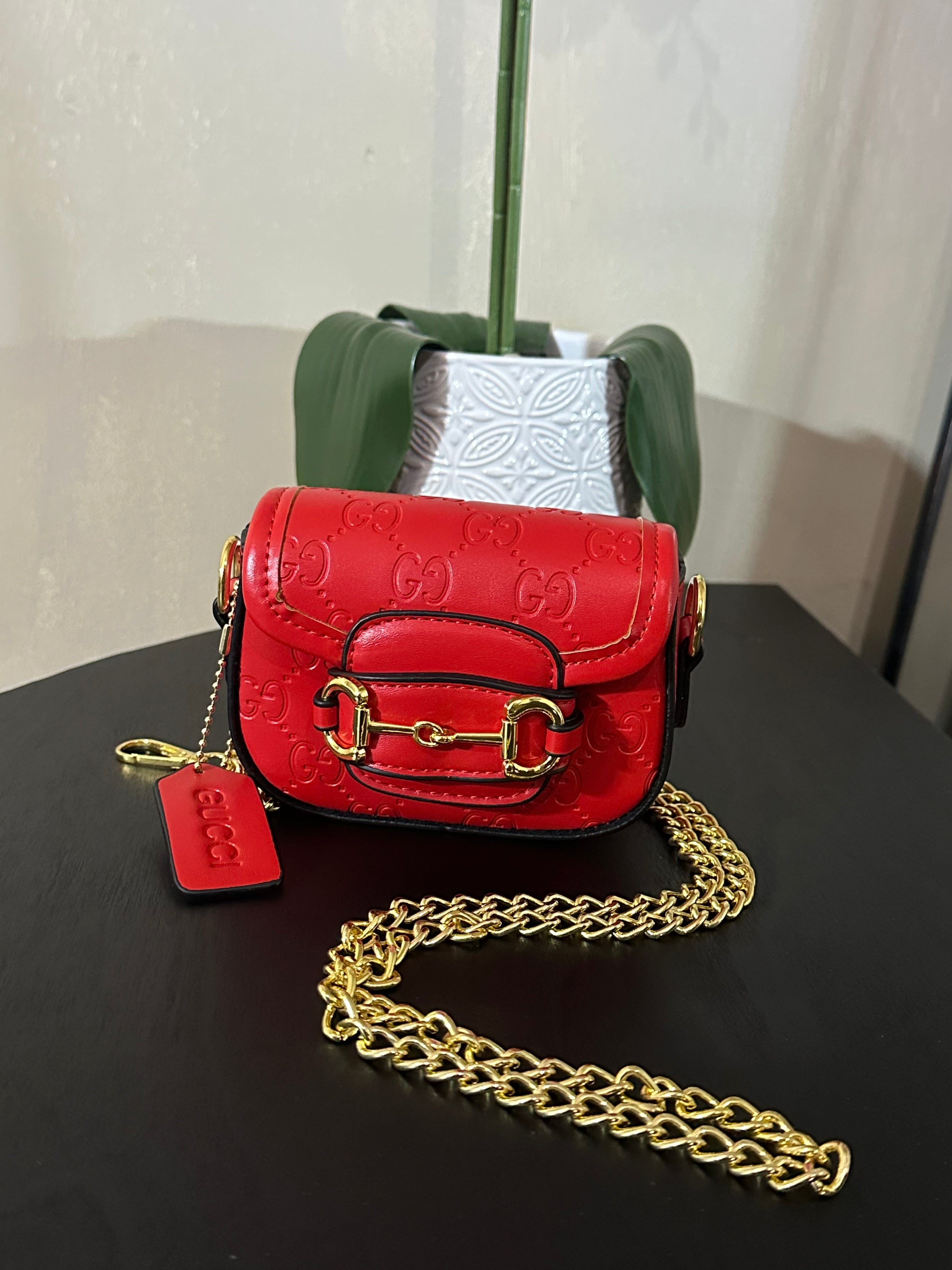 GG mini mono purse red