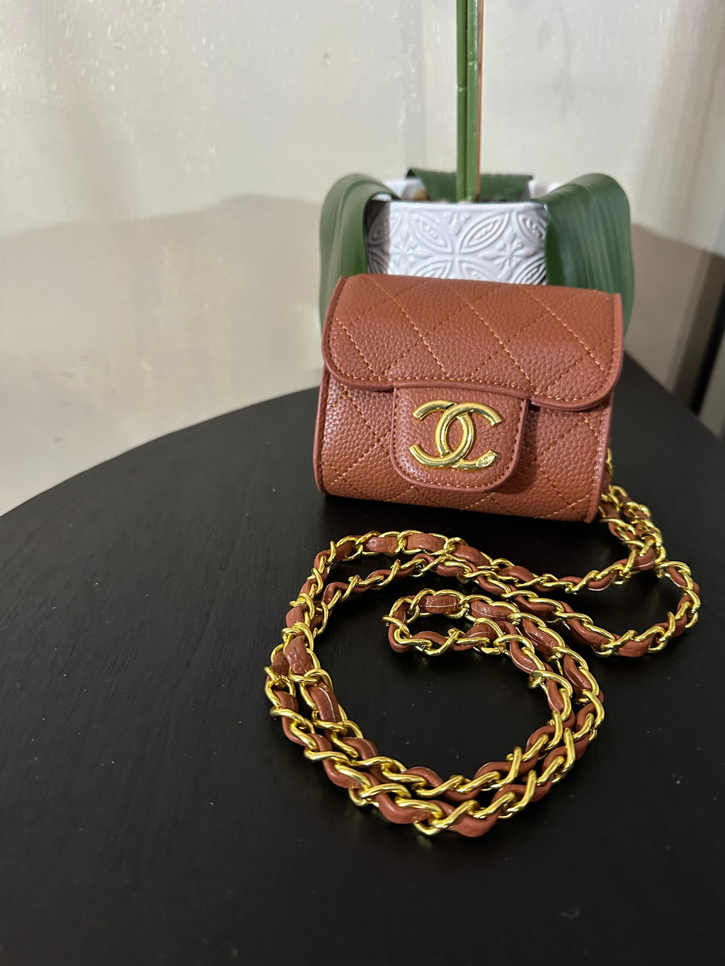 CC mini purse brown