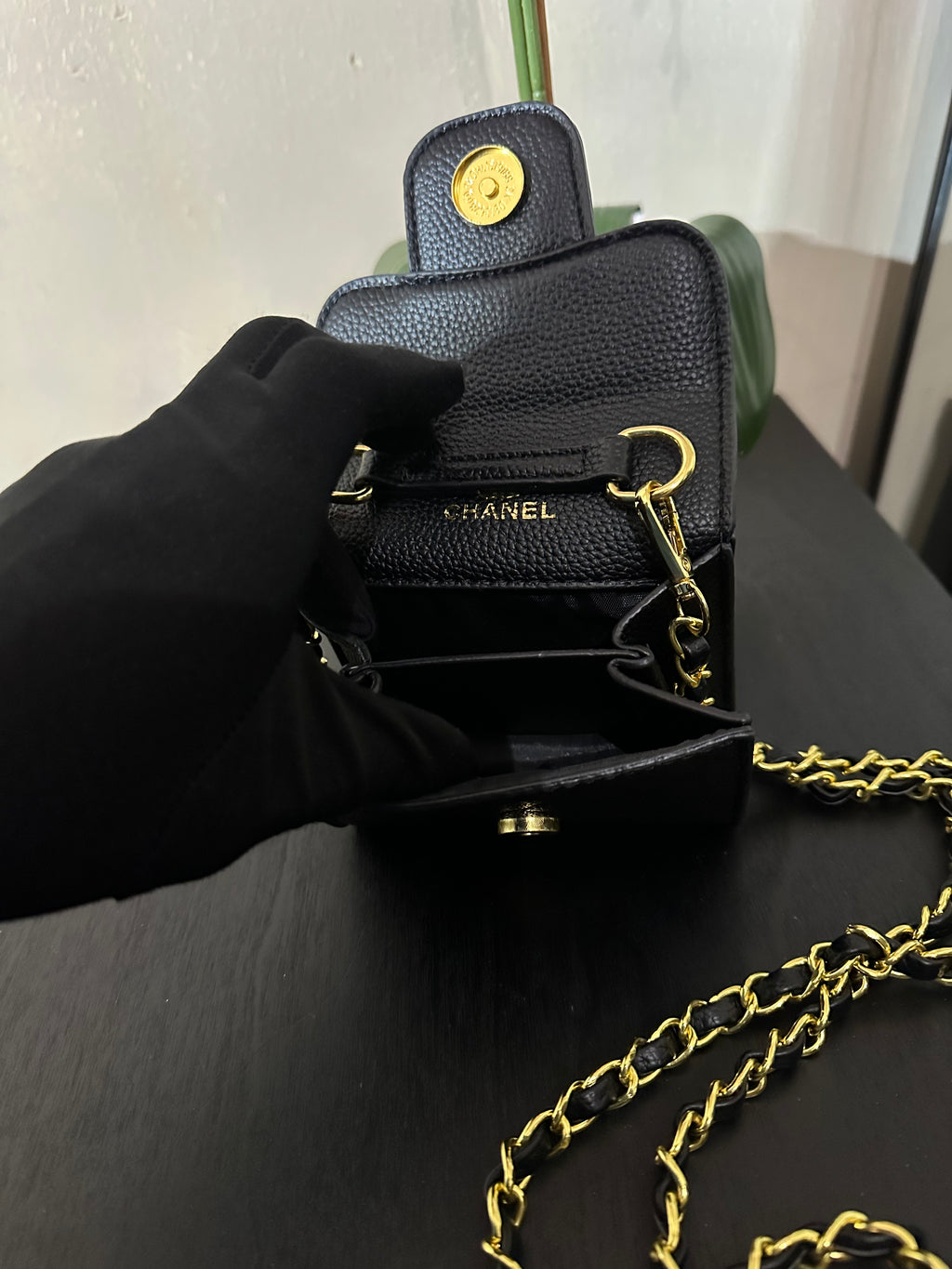 CC mini purse black