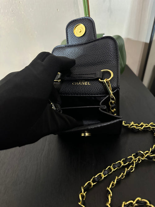 Chanel mini purse black