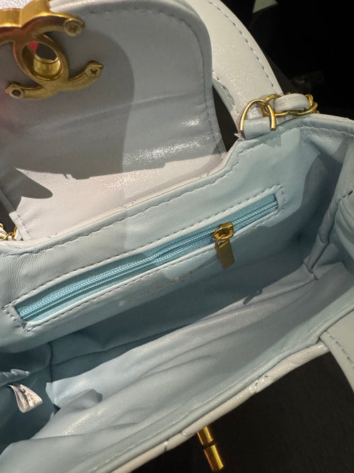 Chanel nano Kelly baby blue