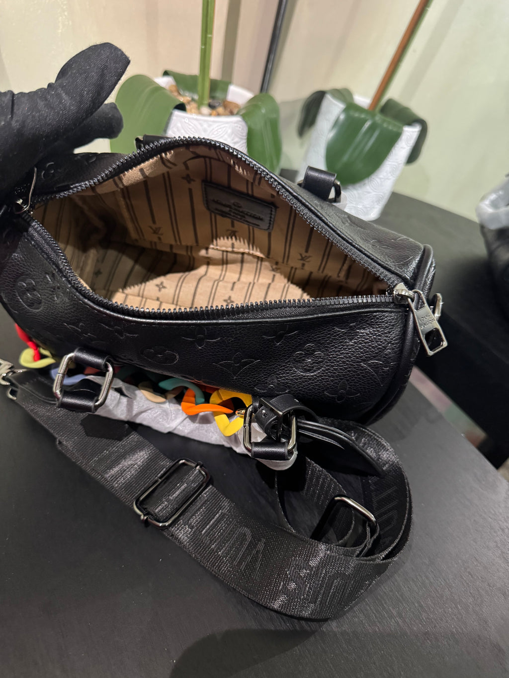 Lu keepall 25 black mono