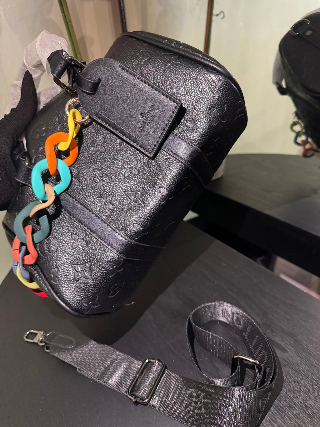 Lu keepall 25 black mono