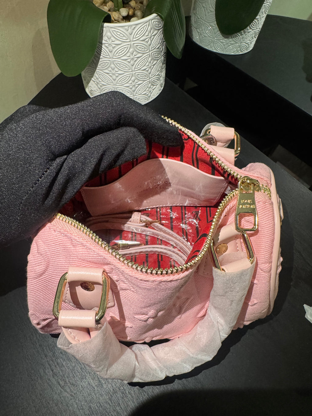 Lu speedy 25 denim pink