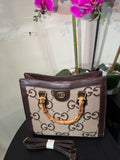 GG mono tote w/bamboo