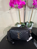 YSL box purse black