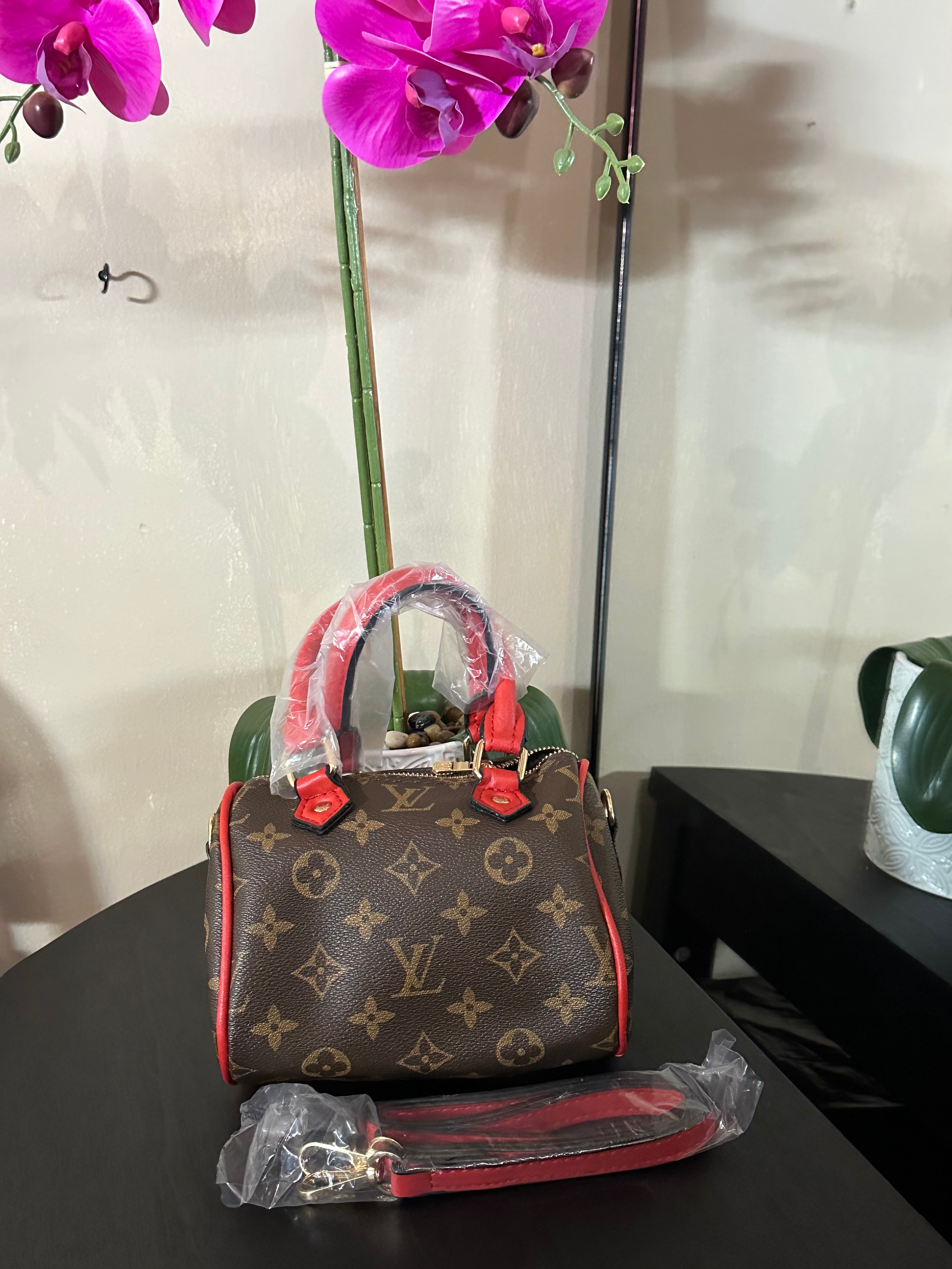Lu mini speedy brown mono/red