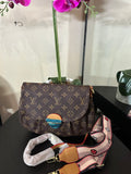 Lu Sunset brown monogram