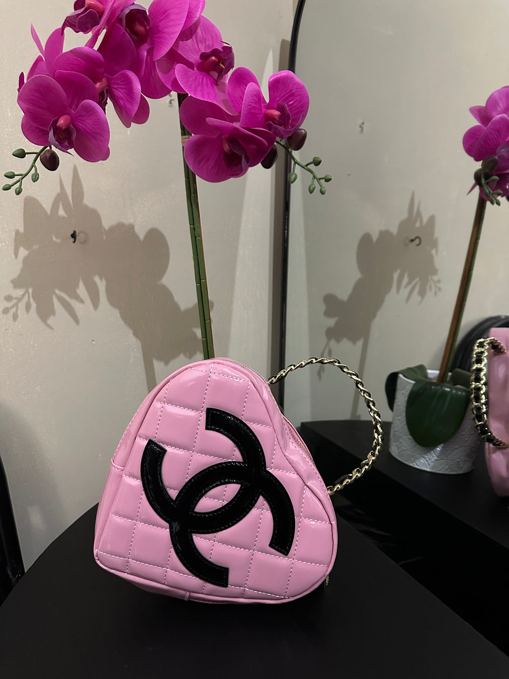 CC top handle heart pink