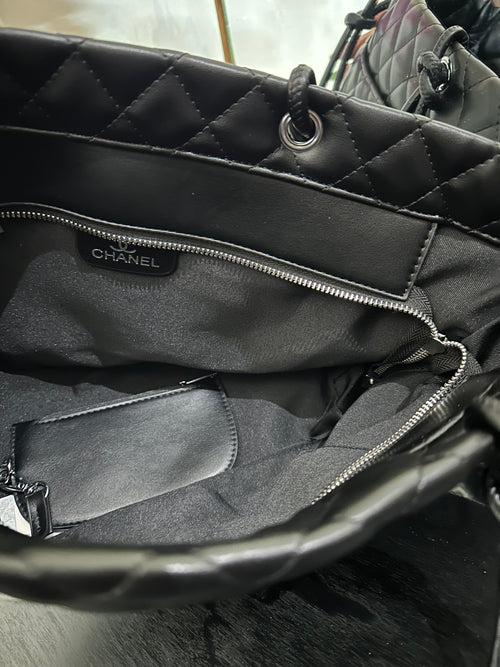 Chanel large tote black
