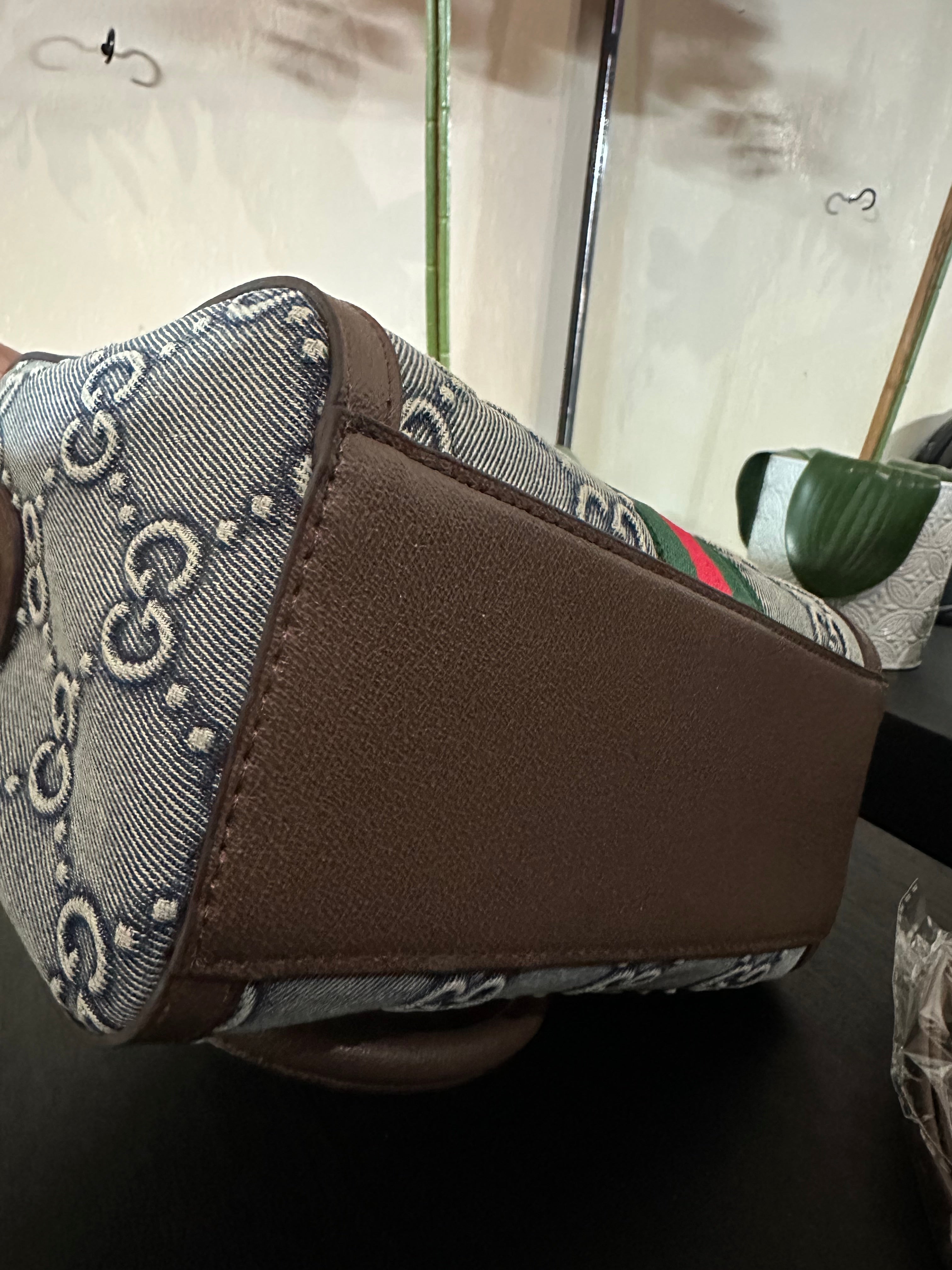 GG Boston 25 denim/brown