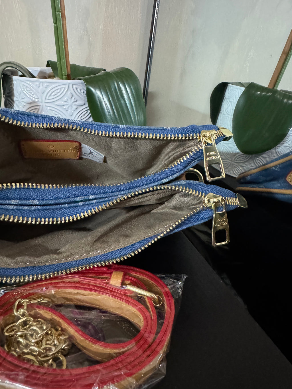 Lu twin purse denim