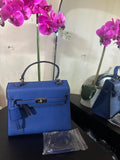 Hermes Kelly blue 28cm