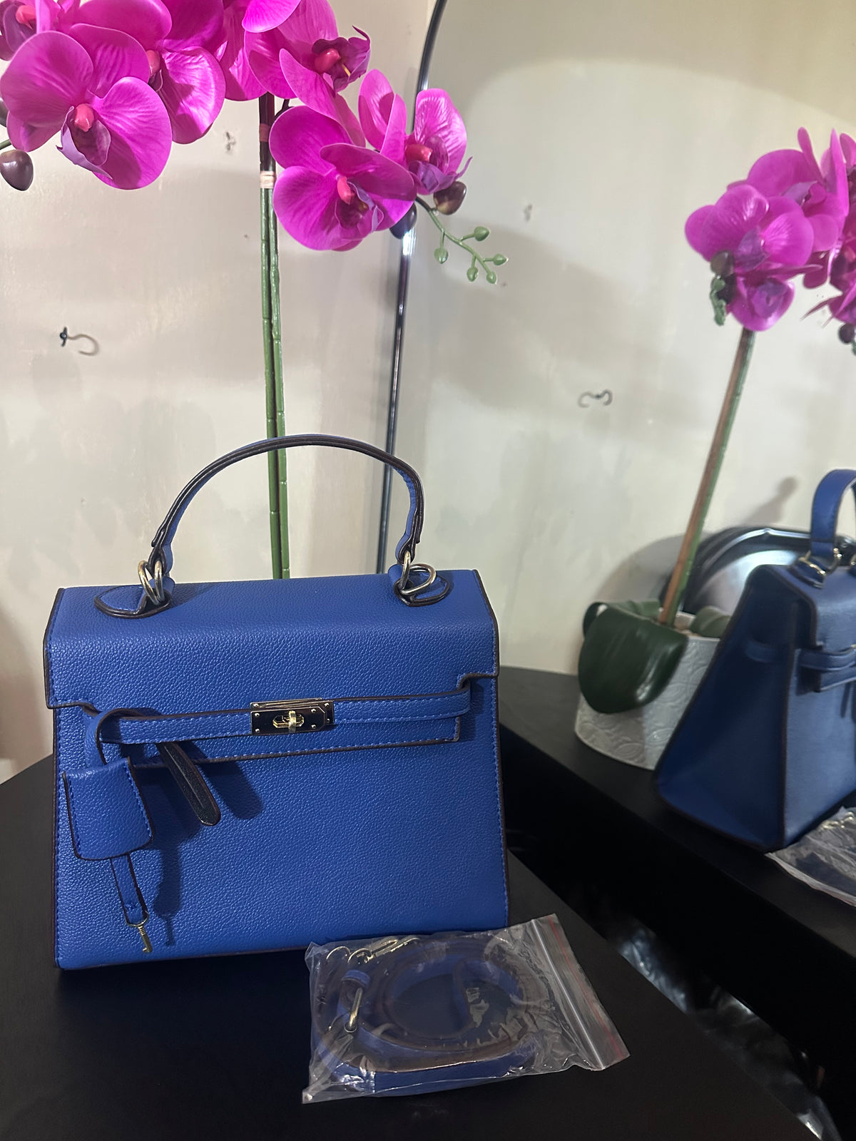 Hermes Kelly blue 28cm