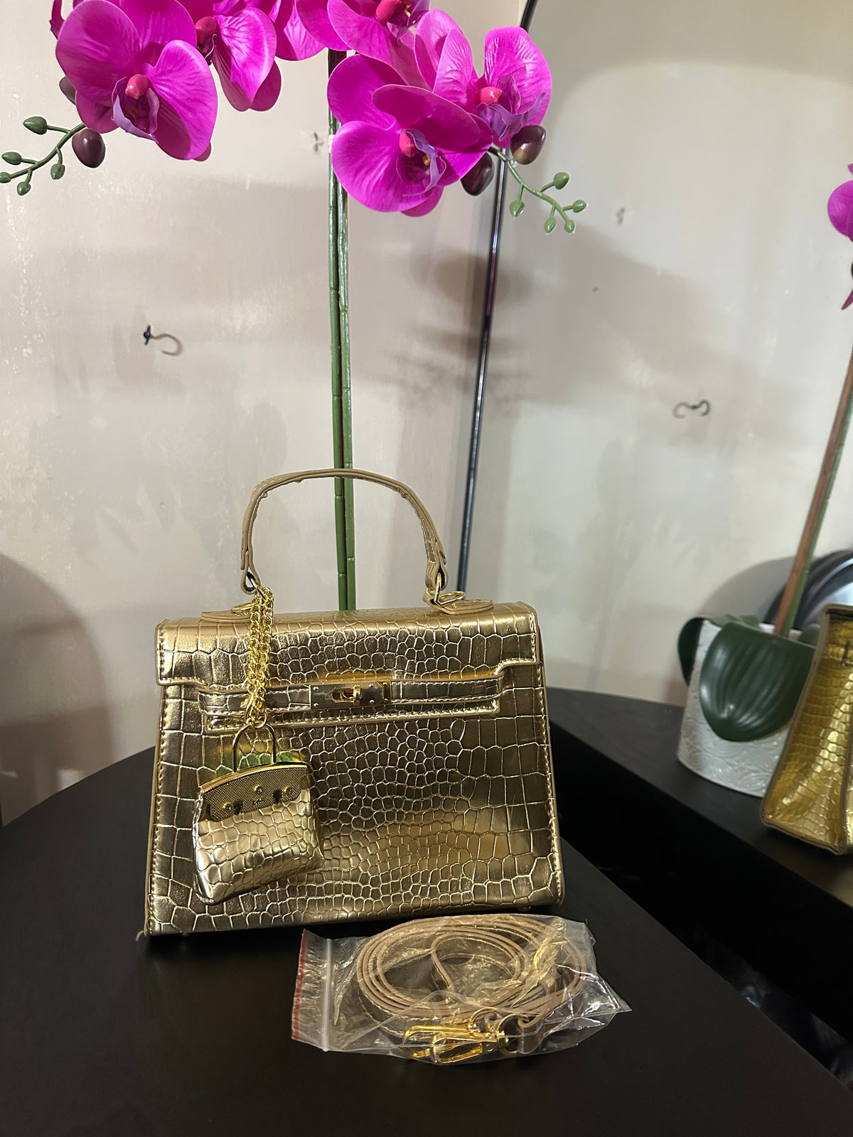 Hermes Kelly gold 25cm
