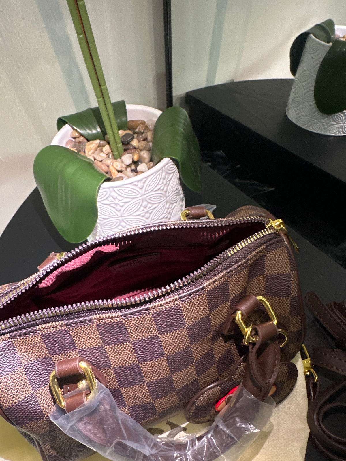Louis Vuitton speedy 20 brown checker