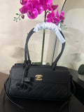 Chanel calfskin shopping bag