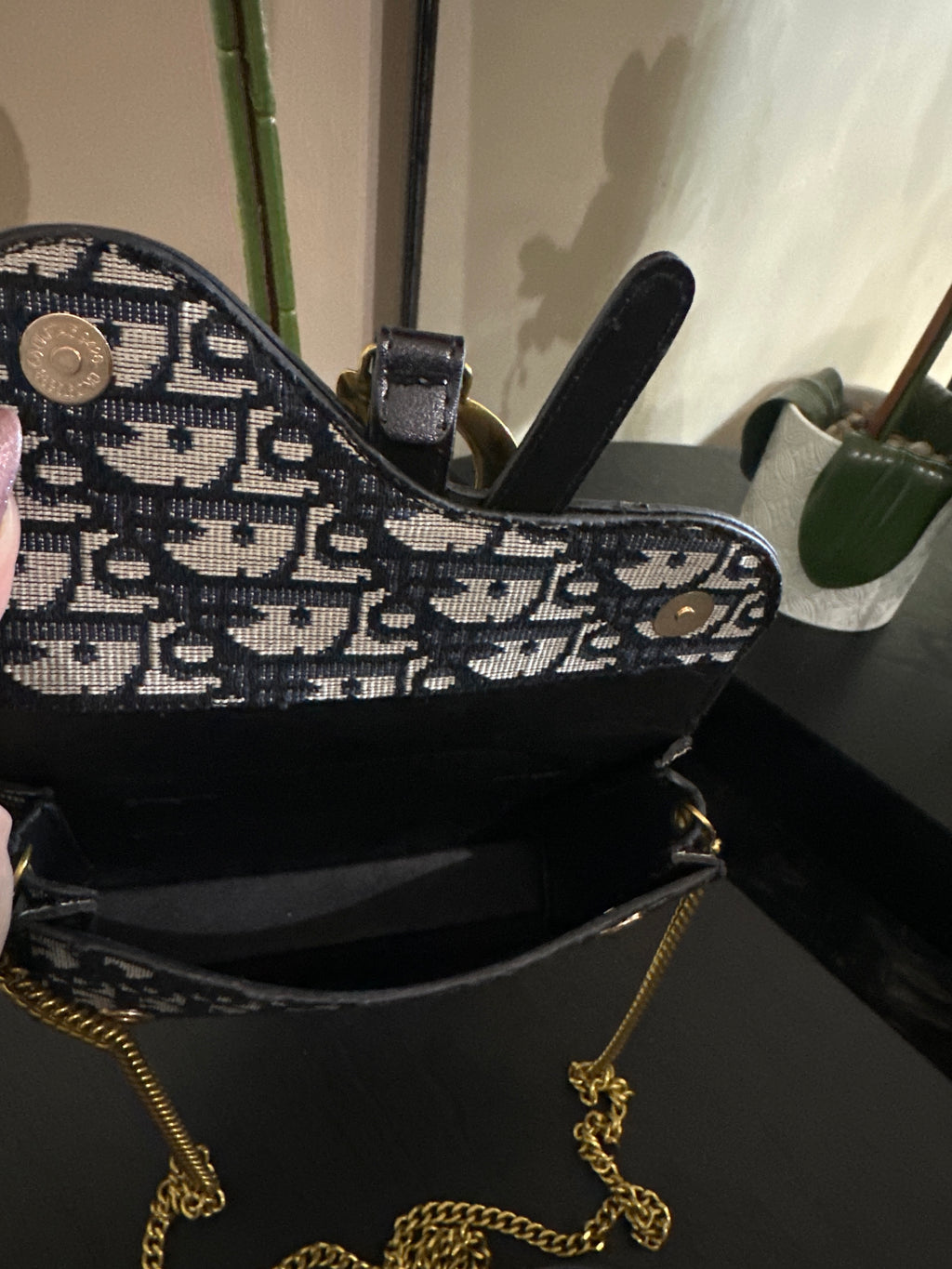 Dior belt bag blue