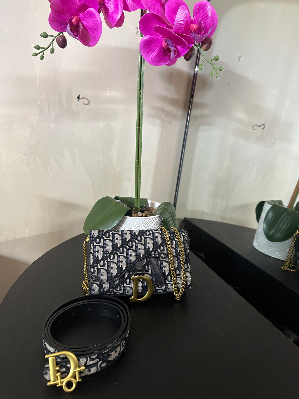 Dior belt bag blue