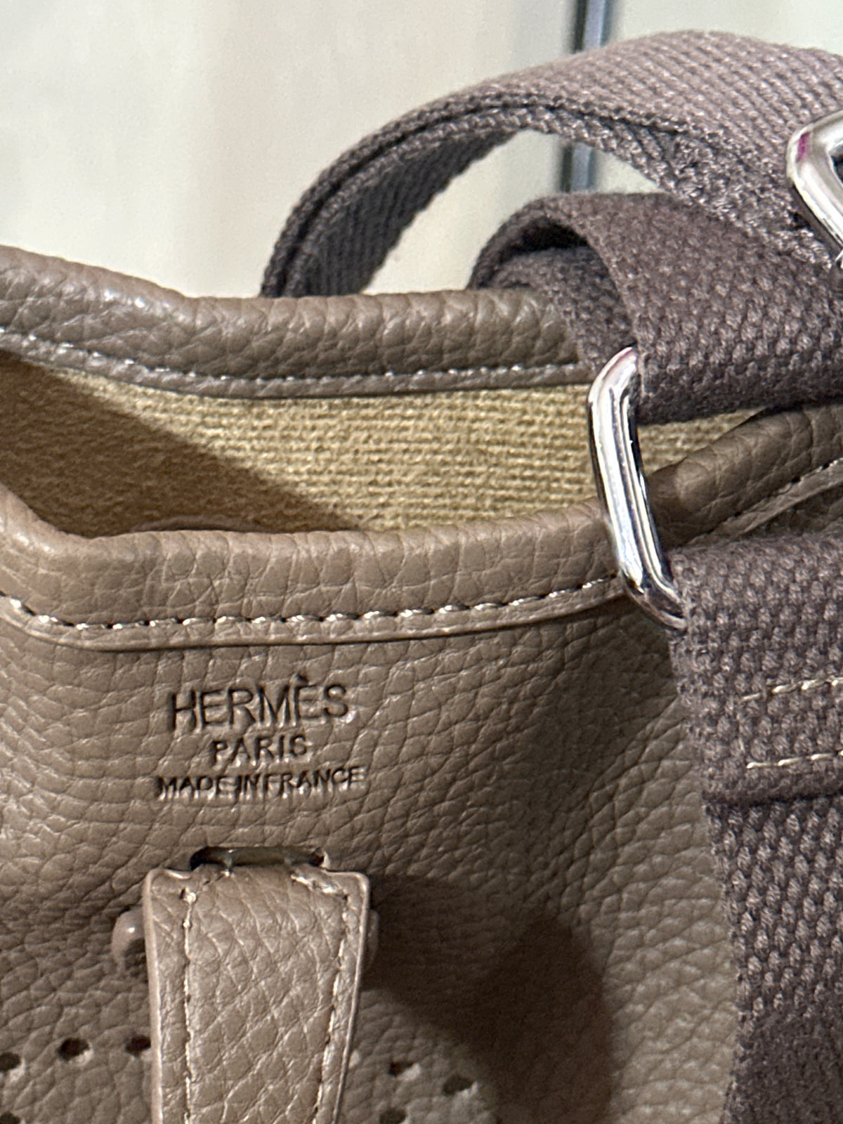 Hermes 16 Evelyn taupe