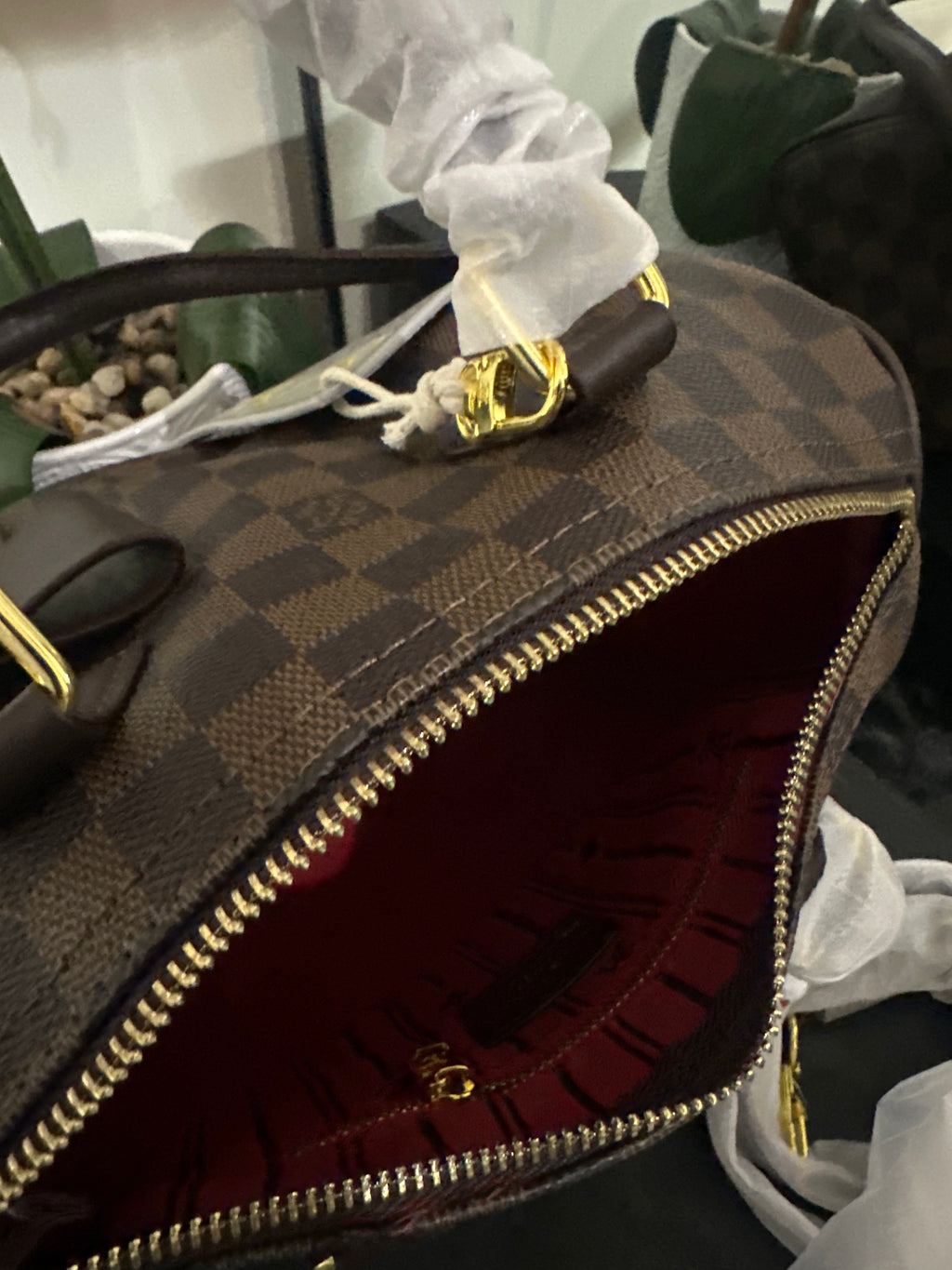 Louis Vuitton 25 brown checker