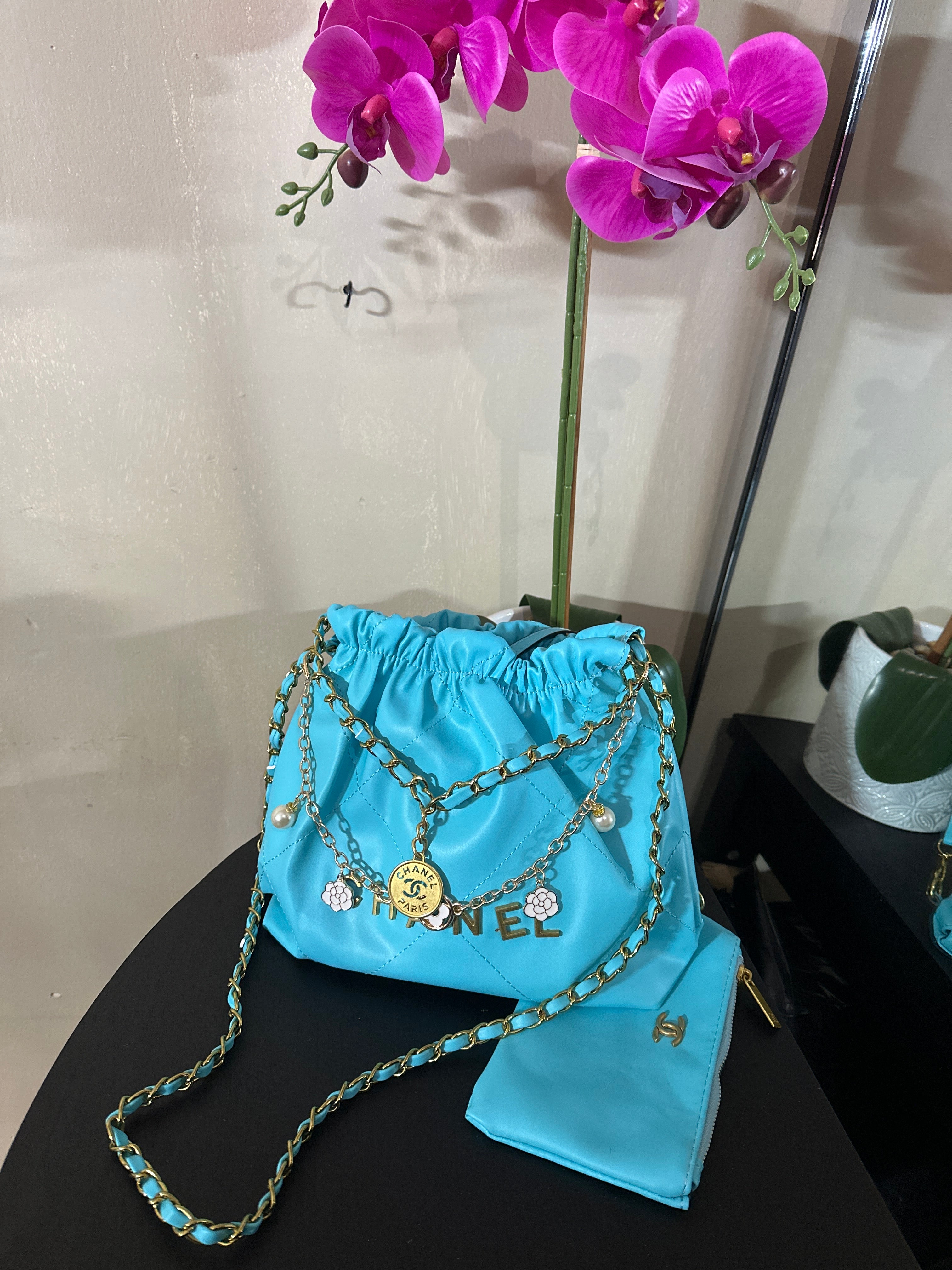 CC drawstring 25 blue