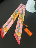 Hermes twilly scarf pink
