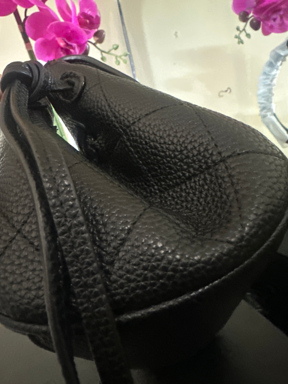 Chanel calfskin shopping bag