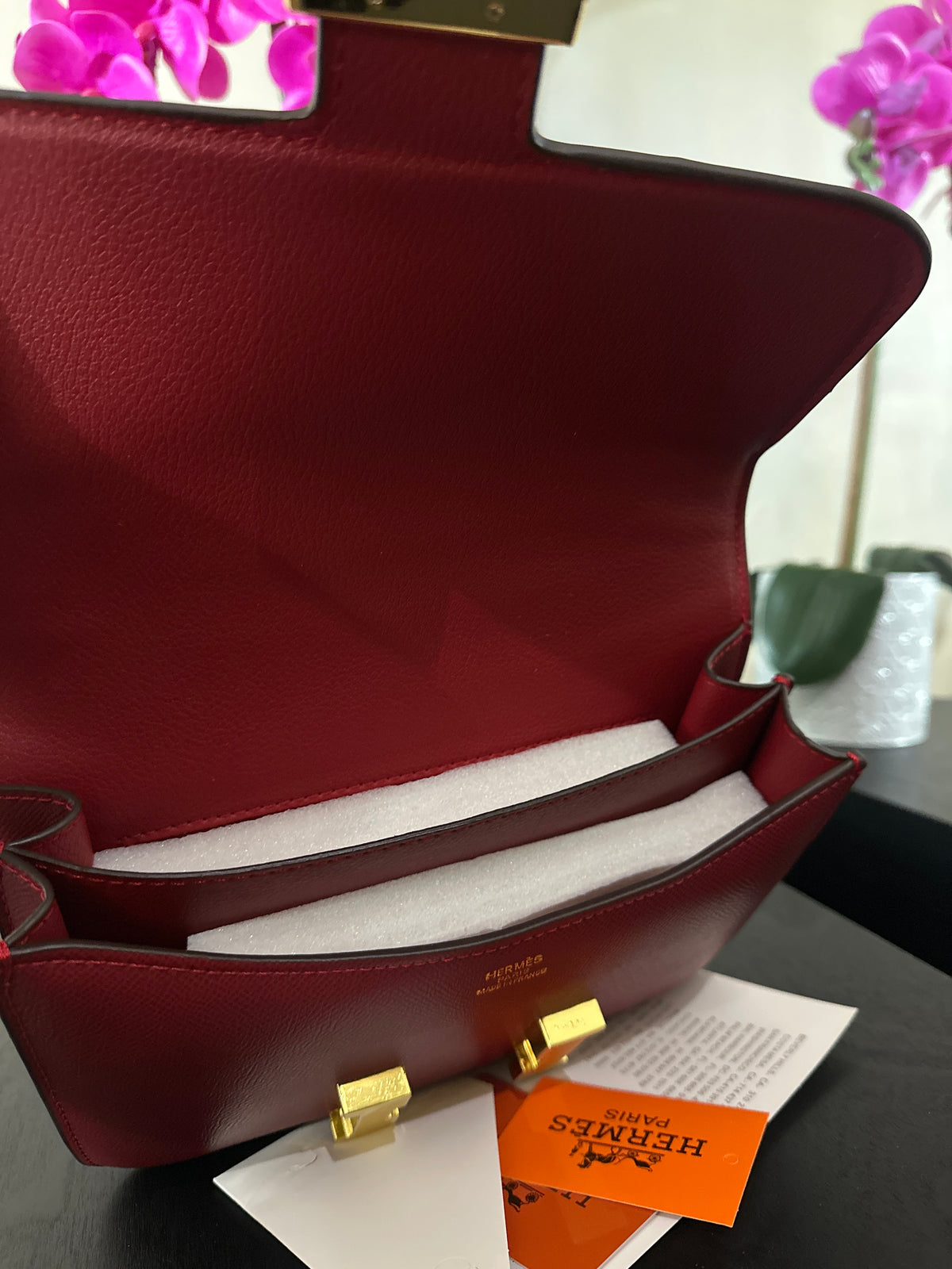Hermes Constance 22 red