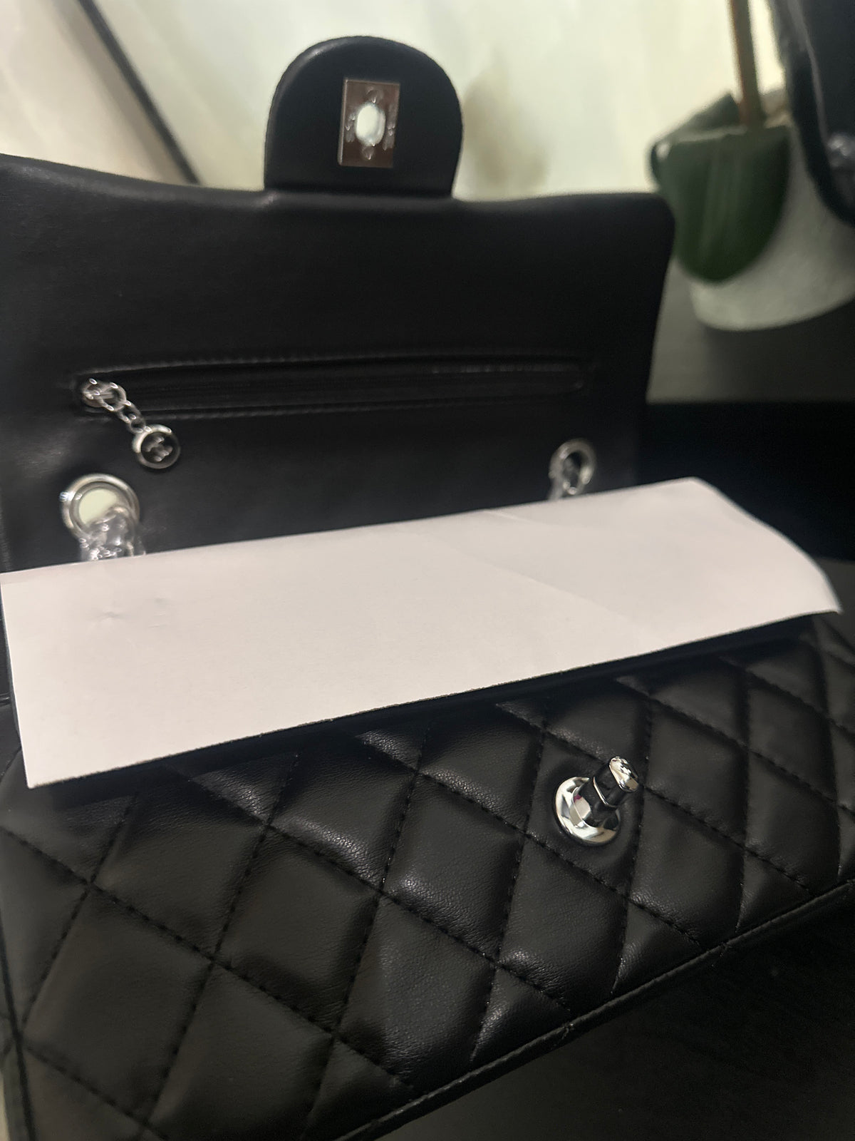 Chanel lambskin double flap 25