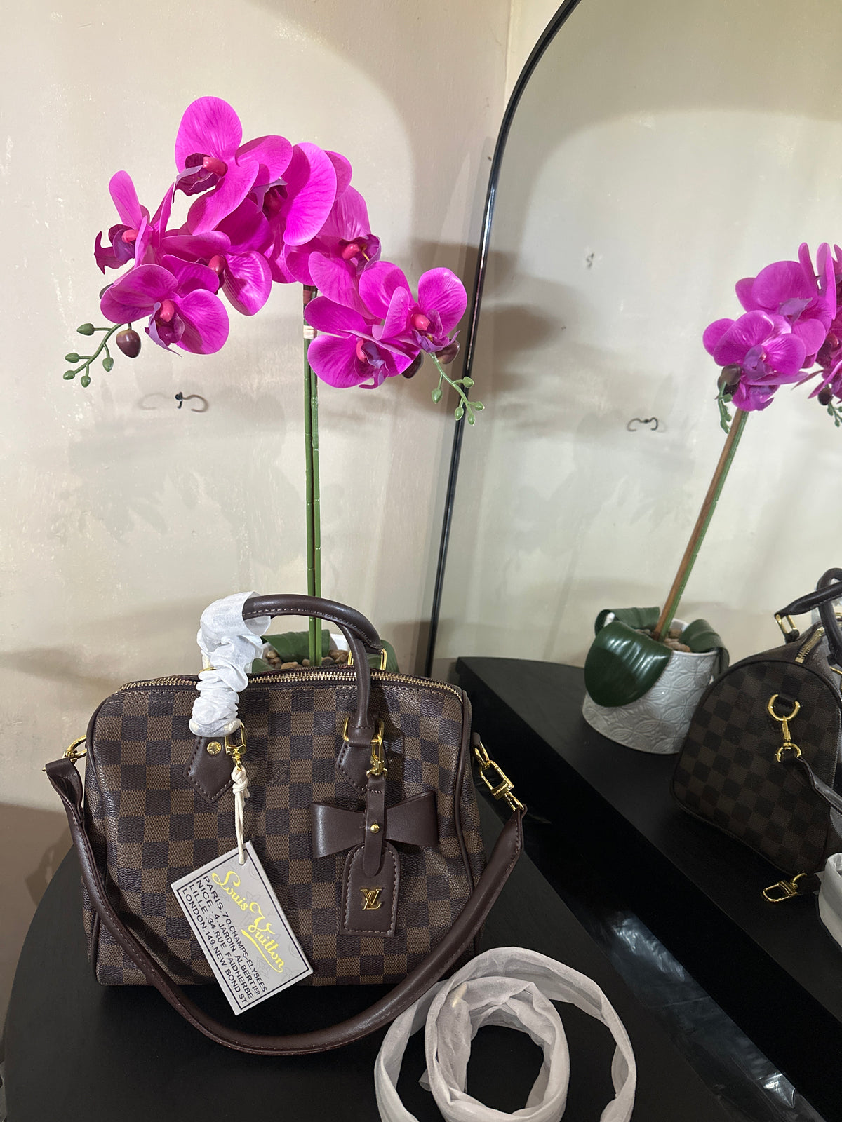 Louis Vuitton 25 brown checker