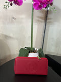 Hermes wallet zip red