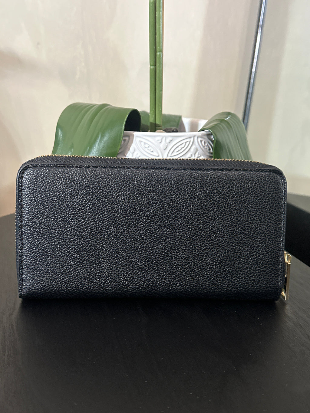 Hermes wallet zip black