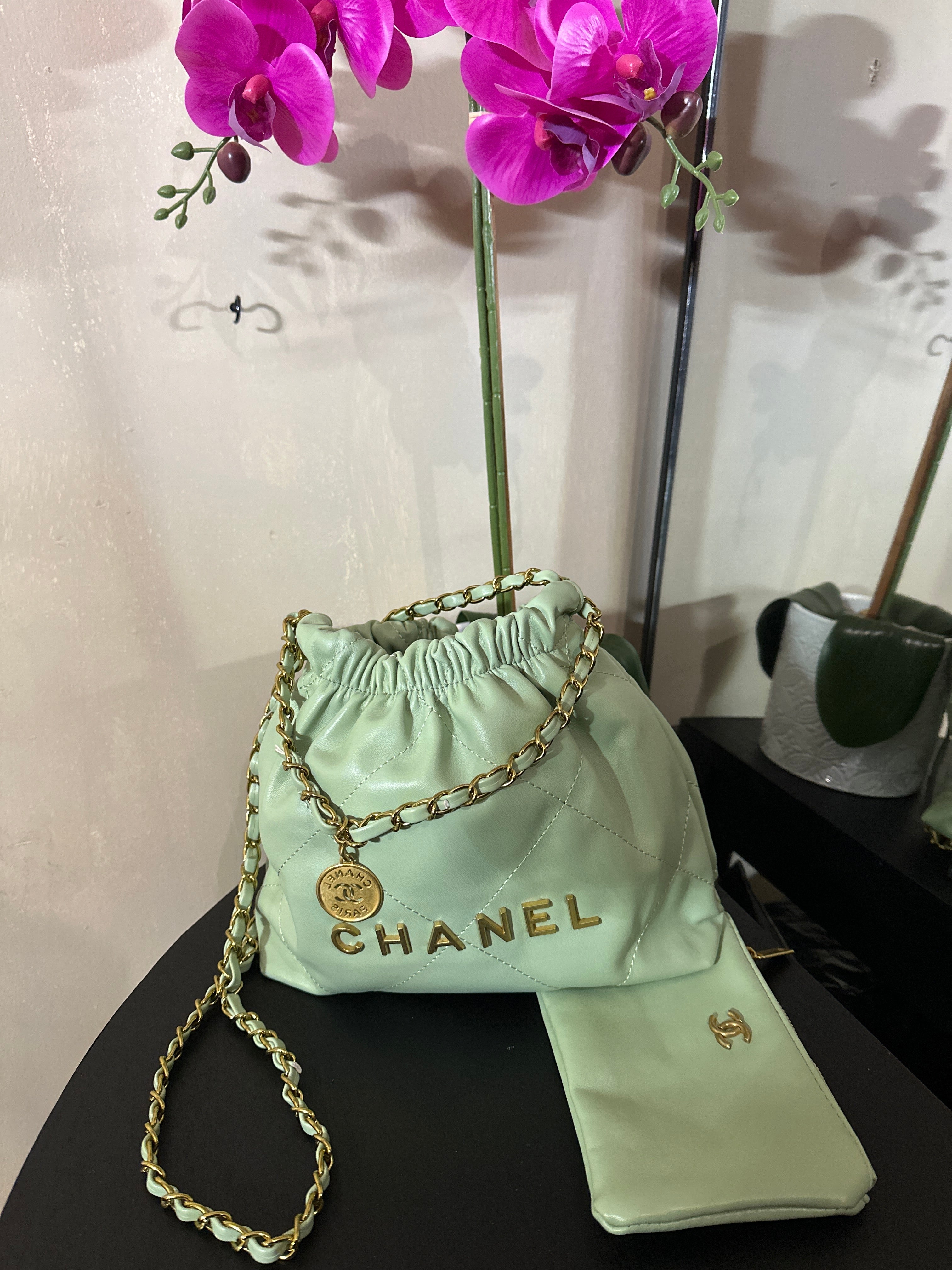 CC drawstring 25 green