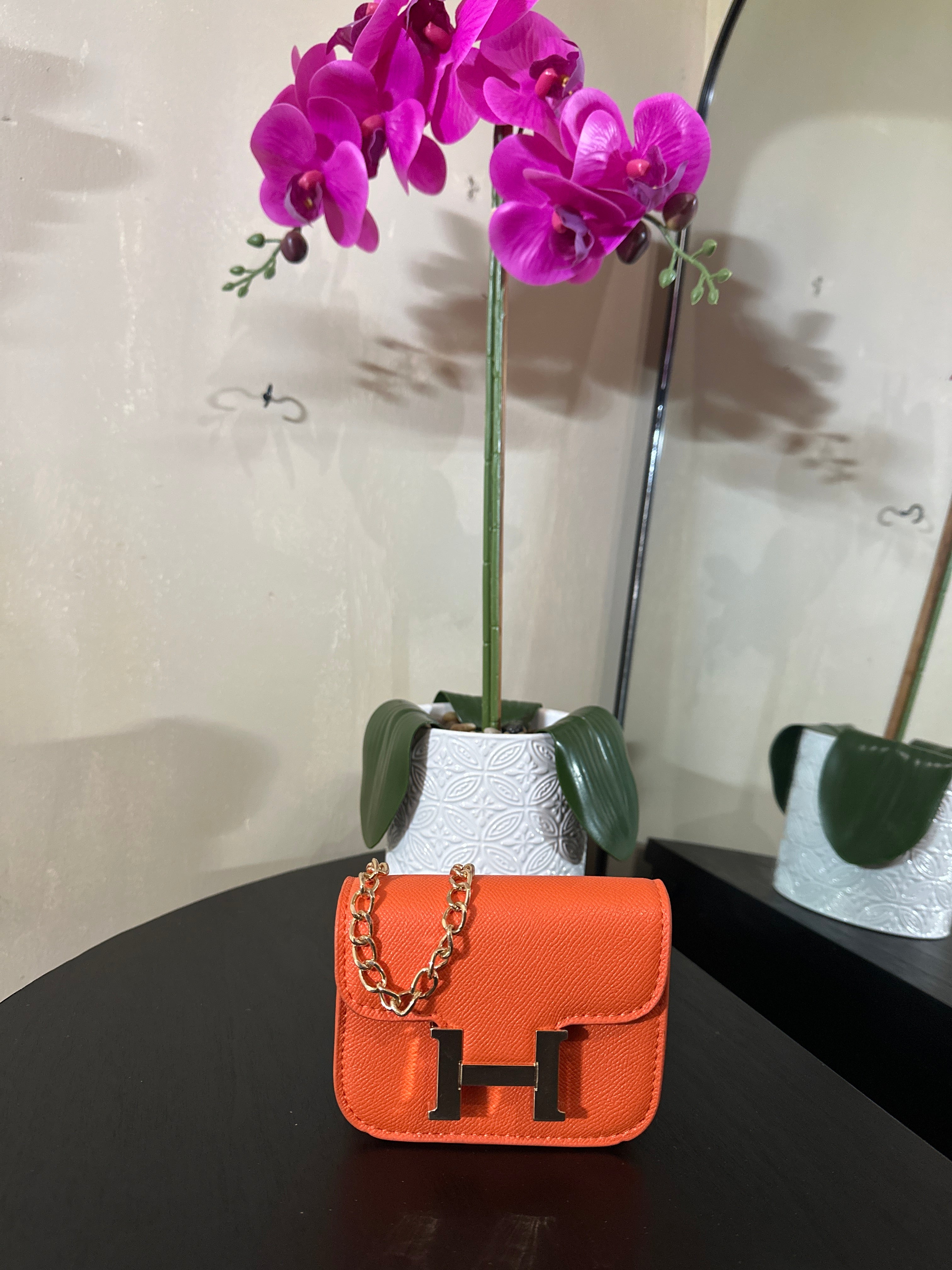 Her mini crossbody orange