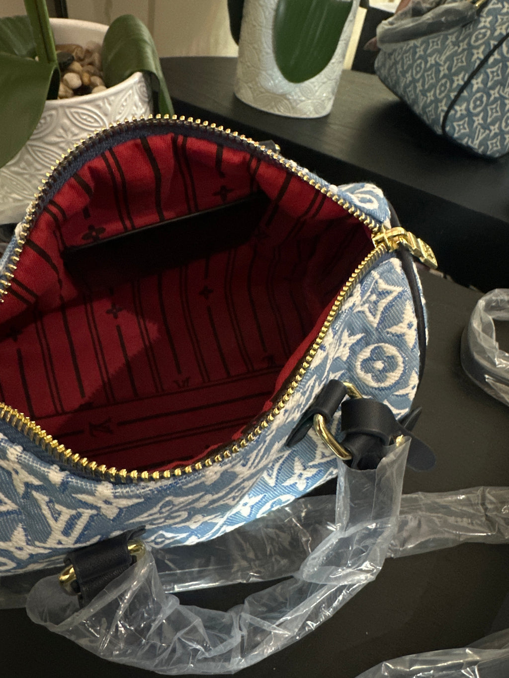 Louis Vuitton speedy 20 blue