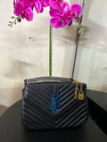 YSL puffy purse black
