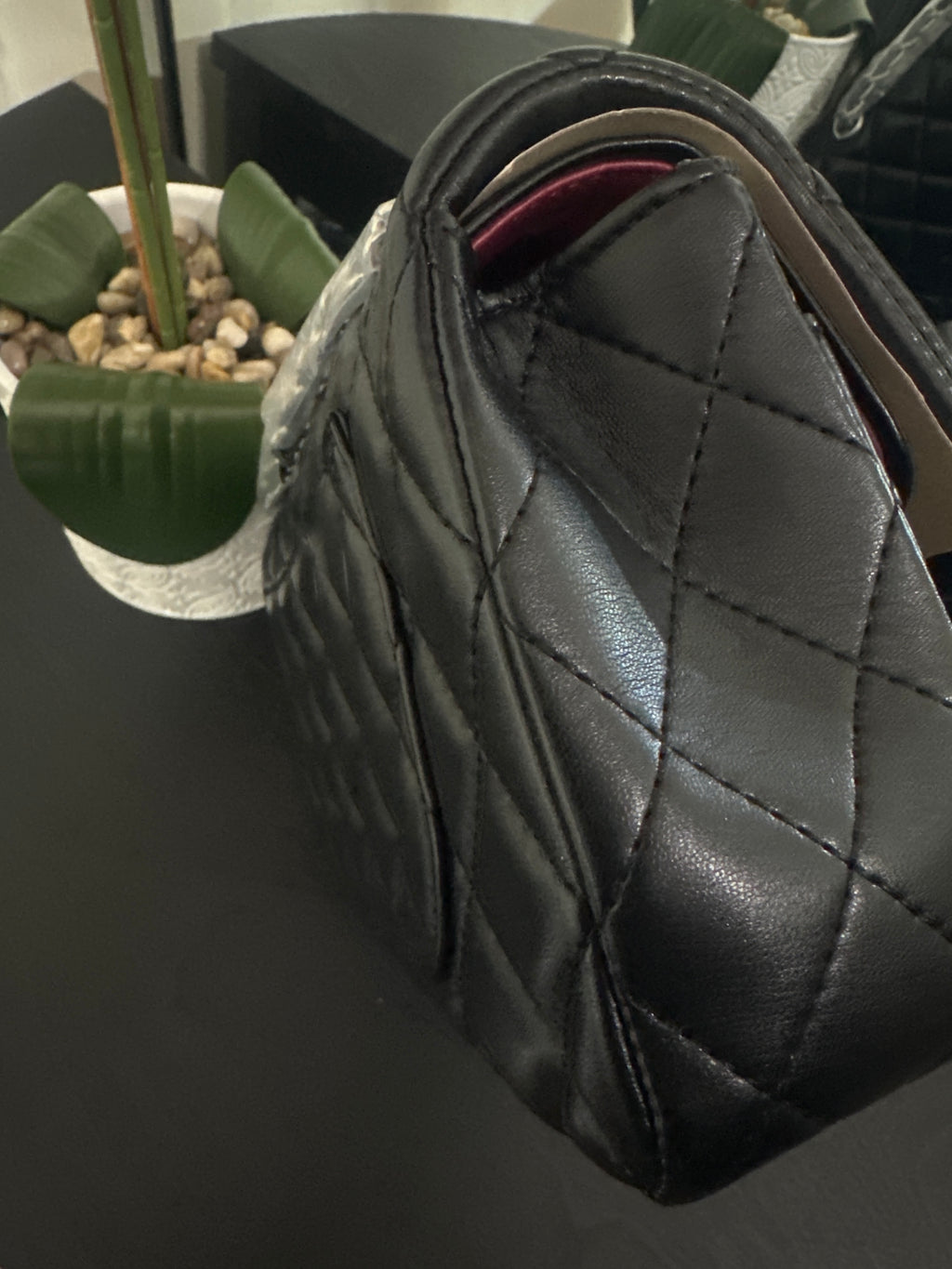 Chanel lambskin double flap 25