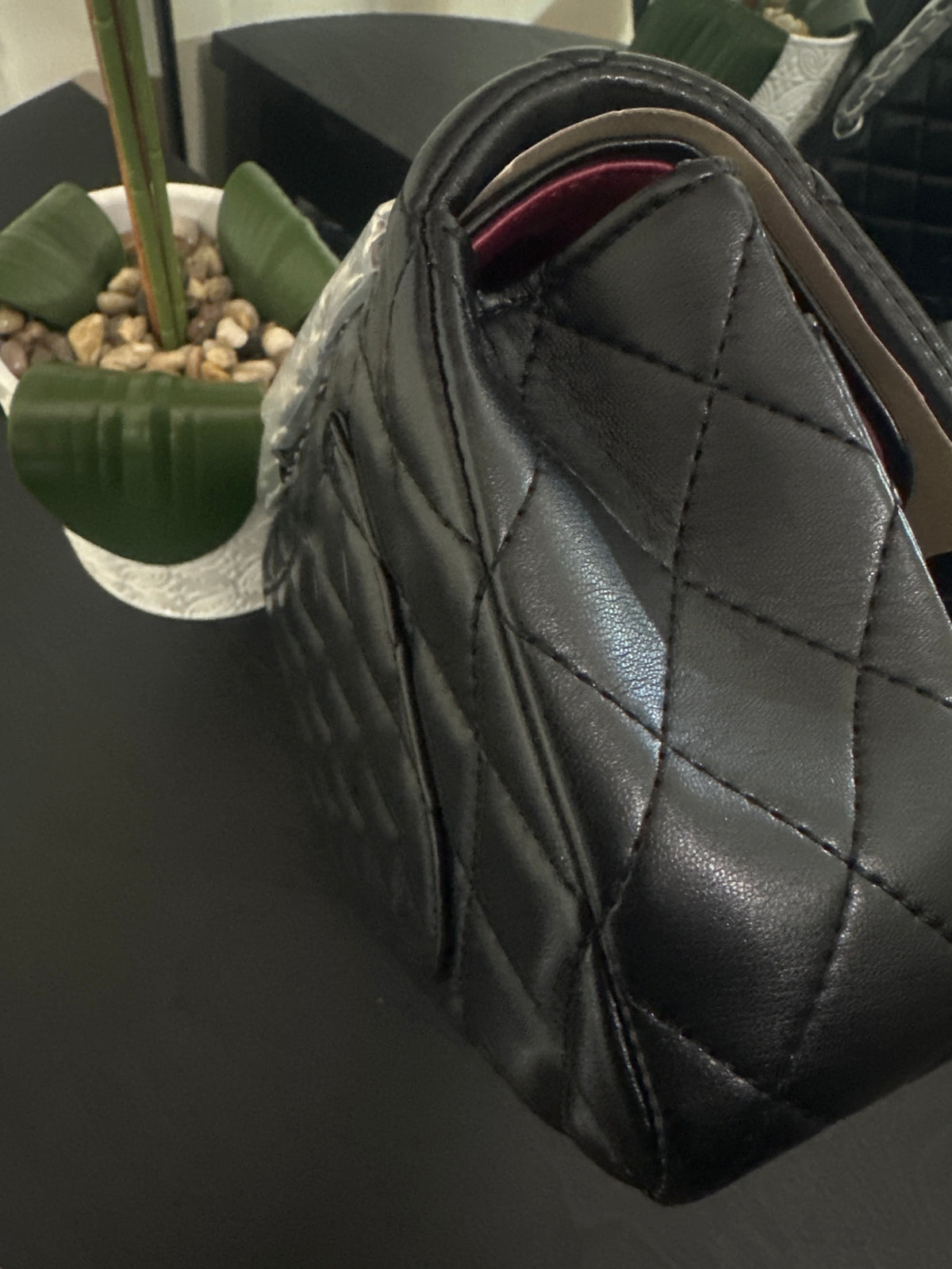 Chanel lambskin double flap 25