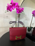 Hermes Constance 22 red