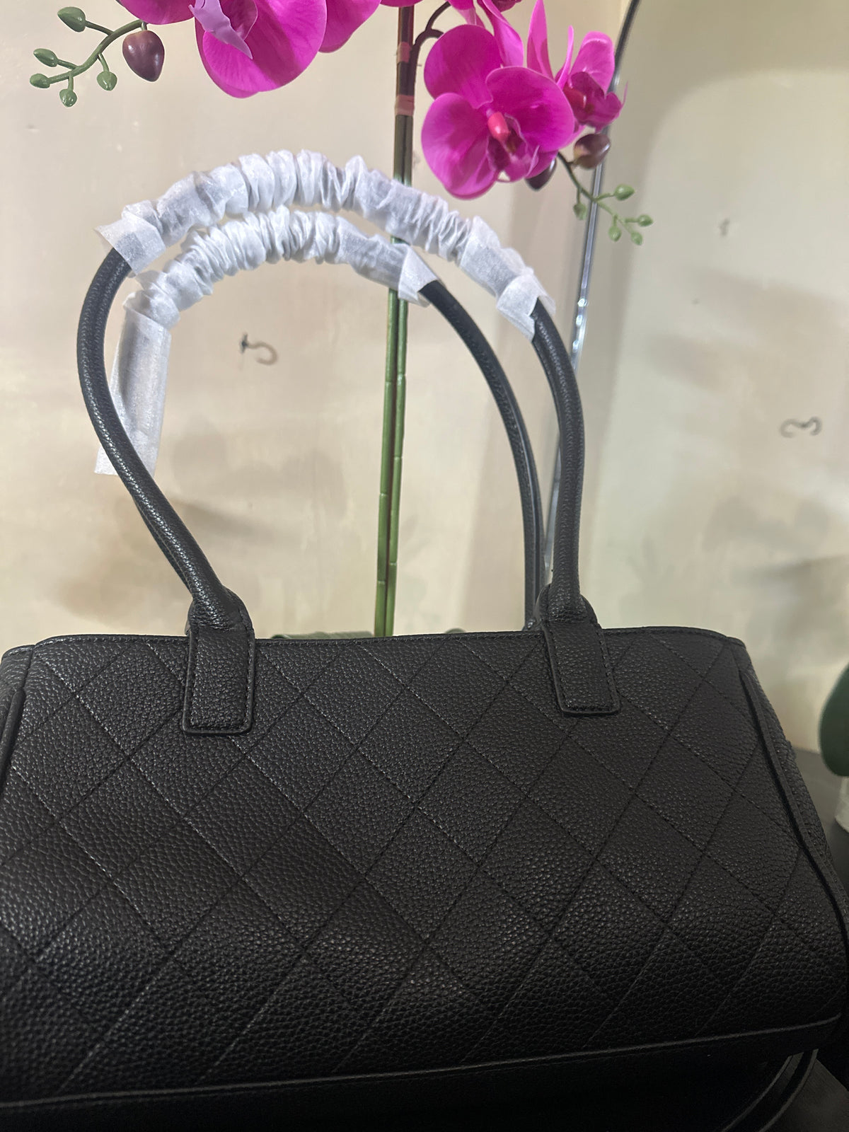 Chanel calfskin shopping bag