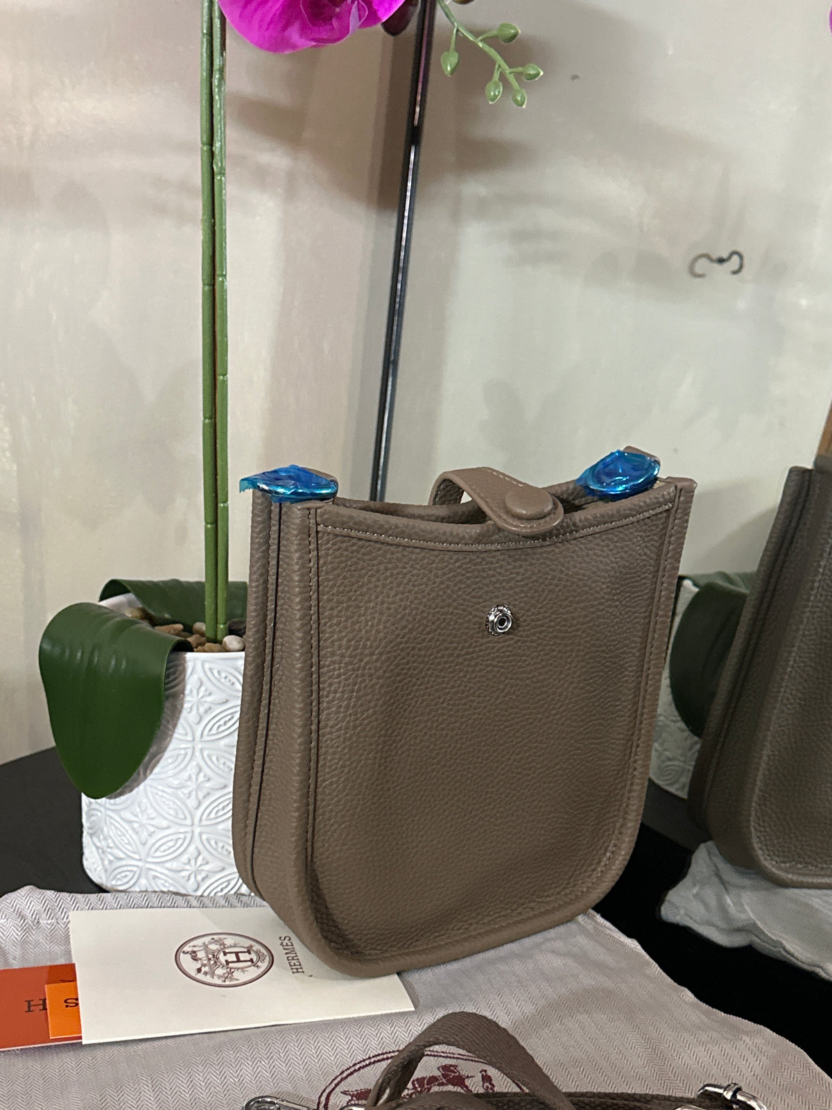 Hermes 16 Evelyn taupe
