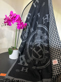 Hermes scarf black