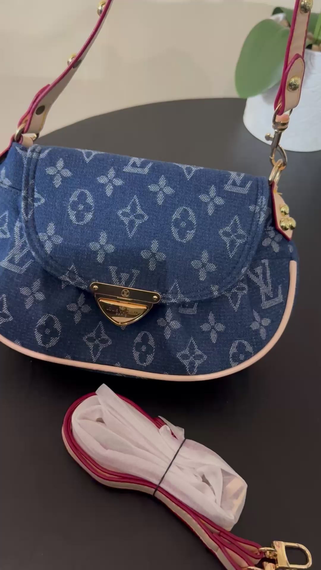 Denim monogram